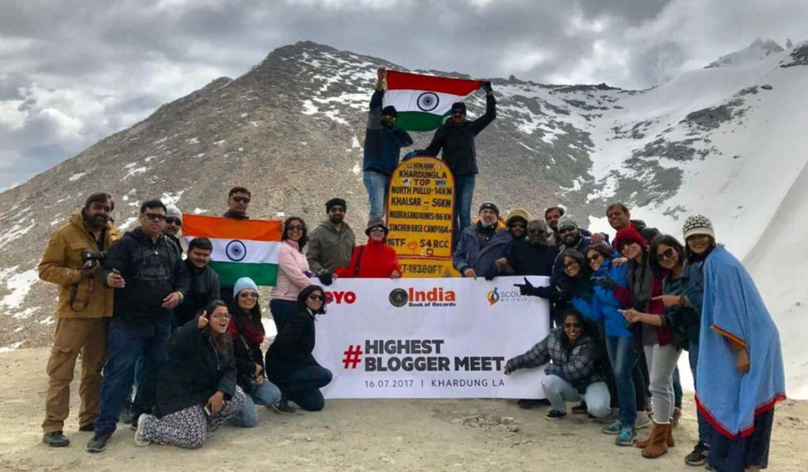 Highest Bloggers Meet Khardungla
