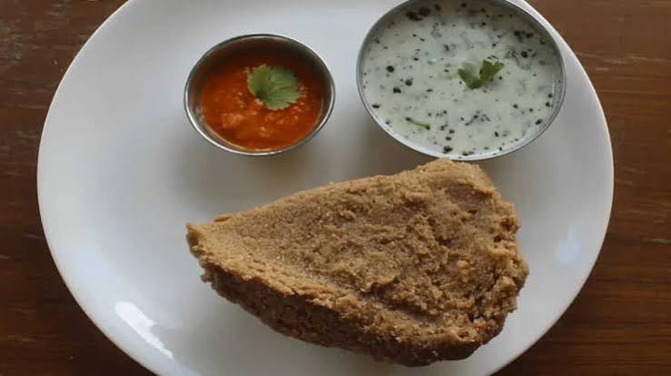 Paba and tangtur. Paba is a dough. Tangtur is buttermilk with green leaves in it.