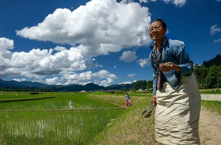Apatani in Ziro Valley Arunachal Pradesh
